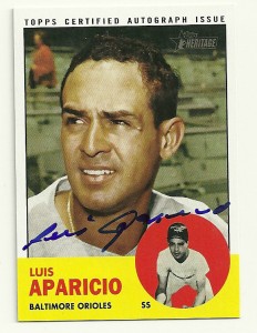 2012 Topps Heritage Luis Aparicio Auto 2012 Topps Heritage Luis Aparicio Auto